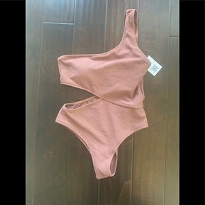Cupshe Candy Rain Mocha Rose Mauve One Piece Med